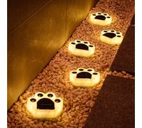 Luci esterne a zampa solare 1/4 pezzi, lampada da prato impermeabile IP65, illuminazione intelligente con controllo della luce, per decorazioni da campeggio in giardino