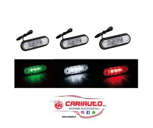 LUCI FANALINO 24V LED A INCASSO LAMPA Verde Bianco Rosso