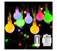 Luci Fata Batteria - Luci for la fata all'aperto [remoto e timer] 3 3FT / 10M 100 LED 8 modalità impermeabile batteria a batteria luci fiabe for decorazioni natalizia (multi colore)
