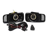 Luci fendinebbia per Auto, luci diurne a LED, paraurti Anteriore, fendinebbia, Gruppo fendinebbia, indicatori di direzione Angel Eyes per Civic 1999-2000 (Set di Anelli Bianchi e Gialli)