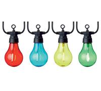 Luci Festoon LED Rotonde Connesse, 10 Lampadine Multicolore - PREMIER