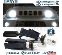 Luci FULL LED H4 CANBUS ANABBA+ABBA PER Suzuki Jimny 6500K 8000LM BIANCO GHIACCI