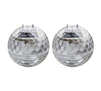 Luci galleggianti all'aperto dello stagno, 2 pezzi luci solari della sfera della piscina, lampade a sfera a led con illuminazione multicolore, palla magica galleggiante impermeabile Ip44 per la