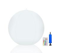 Luci galleggianti ricaricabili per piscina,14 pollici illuminano le palle da piscina con telecomando,LED a colori solari che cambiano la luce galleggiante IP della piscina,