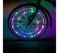 Luci impermeabili per ruote di bicicletta, installazione rapida, design resistente per affidabilità, maggiore sicurezza grazie all'illuminaz
