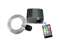 luci in fibra ottica, 10W Twinkle APP Smart Control , Illuminazione a LED in fibra ottica Controllo musicale Car Star Kit luci a LED for plafoniera for auto(CAR USE,150PCS X 1mm X 2m)