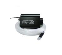 Luci in fibra ottica, DC12V 16W RGBW LED Auto Fibra ottica Star Lights Tetto Starry Sky Spiaggia Ambient Lampada Interior Decorazione interna con musica Bluetooth App. Controllo(300PCS 75mm 2M)