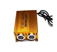 luci in fibra ottica, Kit luce a fibra ottica LED RGB 32W Motore LED a doppio accoppiamento con conchiglia dorata con cavo in fibra ottica bagliore terminale PMMA(IN DOOR,2Roll300PCX0.75mmX4m)