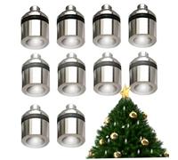 Luci in miniatura per casa delle bambole, luci della casa delle bambole 10pcs LED in miniatura bianca calda calda per batteria con artiglio da gatto a battente piccole per mestieri, mini, bianco