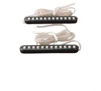 Luci Indicatorio per moto 12 LED Flusso Acqua Gomma Flessibile | 12 LED 3528SMD per pezzo, luce ambra brillante, materiale morbido, resistente vibrazioni, universale