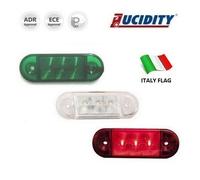 Luci Ingombro Bandiera Italiana 3 LED 85x29mm 12V/24V Lucidity 26260