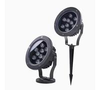 Luci Interrate Per Esterni - Luci Da Giardino A LED, Lampada Per Alberi Con Spina Tripla Impermeabile IP65, Luce Da Terra Per Cortile Da Giardino Con Regolazione Dell'angolo Di 180°(Warm white light,B