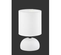 Lampada tavolo LUCI R50351001 base bianco paralume bianco