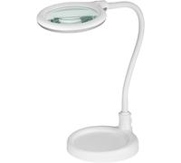 Luci - Lampada Led Con Lente D'ingrandimento Base Di Appoggio E Clip Da Tavol...