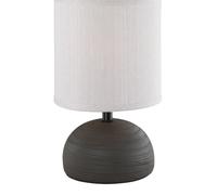 LUCI LAMPADA TAVOLO CERAMICA MARRONE H.23 E14
