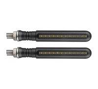 Luci Lampeggianti Motociclette Indicatori Di Direzione Universali Moto Luce Svolta Anteriore Posteriore Da 10 Mm Bianca Ambra Rossa Freno 12 V(2pcs Amber Red)