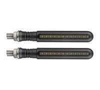 Luci Lampeggianti Motociclette Indicatori Di Direzione Universali Moto Luce Svolta Anteriore Posteriore Da 10 Mm Bianca Ambra Rossa Freno 12 V(2pcs Amber White)