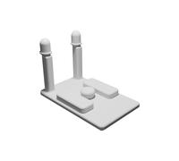 Luci Lampeggianti Supporto per Playmobil Segway Scooter Polizia Stampato