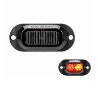 Luci Laterali a LED 12V 24V per Rimorchi e Roulotte(black (red +yellow)) | Materiale ABS+PC, urti, impermeabile, giallo disponibile