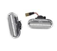 Luci Laterali Auto Lampada Indicatori Direzione 2 Pezzi Per Clio 1 2 Per Megane Per Espace Per Twingo Per Master LED Indicatori Direzione Dinamici Luce Posizione Laterale(Dynamic Crystal)