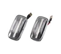 Luci Laterali Auto Lampada Indicatori Direzione 2 Pezzi Per Nissan Per Skyline Per R34 Per Almera Per N15 Per N16 LED Indicatore Direzione Laterale Indicatori Direzione Lampade(Dynamic Crystal)