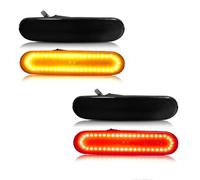 Luci Laterali Auto Lampada Indicatori Direzione Per Civic Per Si Per EP3 Per EP Per 3DR Kit Luci Di Posizione Laterali A LED Luci Di Posizione Laterali Indicatori Di Direzione(4pcs Red Amber)