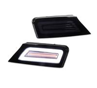 Luci Laterali Auto Lampada Indicatori Direzione Per Jeep Per Liberty Per Blinker 2008-2012 Gruppo Lampada Indicatore Di Direzione Sequenziale Anteriore LED Parcheggio Guida Completa LED(Smoked Lens)