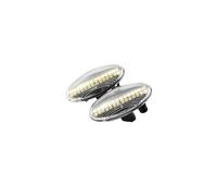 Luci Laterali Auto Lampada Indicatori Direzione Per Peugeot Per 107 Per 206 Per 307 Per 207 Per 407 Per 607 Per 1007 Parafango Dinamico Indicatori Direzione Led Indicatore Laterale(Crystal white)
