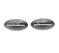 Luci Laterali Auto Lampada Indicatori Direzione Una Coppia Per Opel Per Vauxhall Per Agila Per Mk2 Luce LED Indicatore Laterale Dinamico Luce Che Scorre Acqua Lampeggiante Luce(Dynamic Crystal)