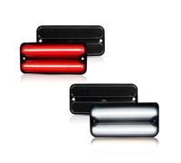 Luci Laterali Per Auto Per Chevy 1968 1969 1970 1971 1972 LED Per Auto Parafango Anteriore Posteriore Indicatori Di Direzione Laterali Indicatori Di Direzione(4pcs white red)