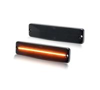 Luci Laterali Per Auto Per Jeep Per Wrangler Per YJ 1987-1995 Lente LED Luce Di Posizione Laterale Riflettore Parafango Anteriore Luce Di Direzione(Smoked Lens Amber)
