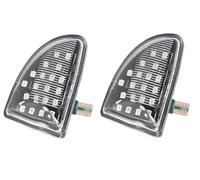 Luci Laterali Per Auto Per Smart Per Fortwo 451 MK1 MKII 2007-15 2PCS Ambra Dinamica Indicatore Laterale Indicatori Direzione Freccia Lampeggiatore Styling(Fullstar Crystal)
