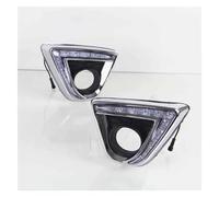 Luci Laterali Per Mazda Per CX-5 Per CX5 2012 13 2014 2015 2016 Fendinebbia LED DRL Con Indicatori Direzione Gialli Daytime Running Light Copertura Lampada Nebbia Indicatori Direzione ( Colore : White