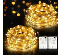 Luci LED a Batteria, 2 x 12M Lucine LED Decorative, 120 LED Luci Stringa Imperme