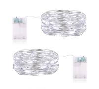 Luci LED a Batteria di Timer, 3 metri 30LED Lucine LED Decorative a Batteria, Impermeabile Stringa Luci LED Batteria, LED a Batteria per Natale Matrimonio Decorative Festa Interno Letto Camera