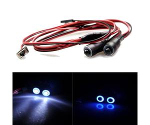 Luci LED Angel per demon per RC 1/10 Crawler Luci LED Angel | e , per stile angelo per demone, cavo 18 pollici, per interruttore incluso, compatibile controller