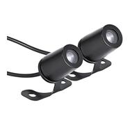 Luci LED Angel Wing - Kit di luci per moto, montaggio laterale, illuminazione fredda per decorazione, lampada ambientale impermeabile, luce di benvenuto per veicoli elettrici per scooter, tricicli