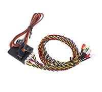 Luci LED Auto Rc,Kit Luci Rc 8 LED Kit Luci Modello Accessorio per Auto Cingolata Scx10/Trx4/D90 1/10 1/8 Rc Elicottero Aereo