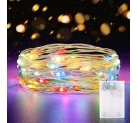 Luci LED Batteria con Timer, 2M 20LED Lucine Led Decorative a Batteria Fairy Light Ghirlanda Luminosa Lucine Waterproof per Camere da Letto Giardino Casa Feste Natale Matrimonio