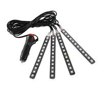 luci led blu macchina accendisigari adatto per Luci interne da interni per auto Luci a LED RGB impermeabili con telecomando e DC 12V, 4x 12SMD(blu) adatto per luci led blu macchina