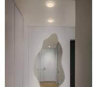 OSRAM Faretto da incasso LED Essential orientabile 120mm 9W, downlight orientabile 810lm bianco caldo 3000K, bianco acciaio
