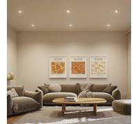 luci LED da incasso Paulmann Cole Coin nera Ø9cm IP44 dimmerabile 3 pezzi Paulmann