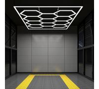 Luci LED esagonali per officina SOGI LAM-ES02 - 11 esagoni - 6500K - 436W [EEK: Non Applicabile]