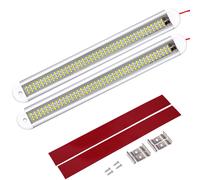 LUCI LED INTERNE AUTO 12V 120 LED 2 PEZZI STRIP ILLUMINAZIONE ABITACOLO AUTO LUC