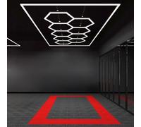 Luci LED nido d'ape a soffitto per officina SOGI LAM-ES11 - 9 esagoni - 6500 K [EEK: Non Applicabile]