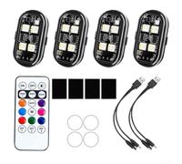 Luci LED Notturne 4 Telecomando Wireless Multi-Colore Luci LED | 8 tra cui , , per verde, modalità per flash multiple, visibilità ottimale emergenza