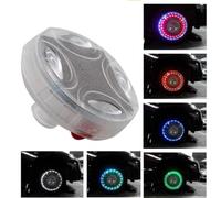 Luci LED per pneumatici auto, luci solari per mozzo pneumatici a LED colorate Baceyong 4 modalità di luce lampeggiante per ruote, kit di lampada stroboscopica