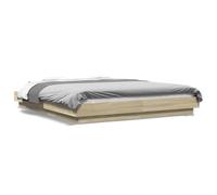 Luci LED RGB integrate Legno multistrato Rovere Sonoma 150x200 cm