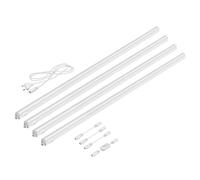 Luci LED sottopensile Rigel 113cm con interruttore ognuna 1692lm bianco set di 4