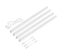 Luci LED sottopensile Rigel 87,3cm ciascuna 1002lm bianco caldo set di 4